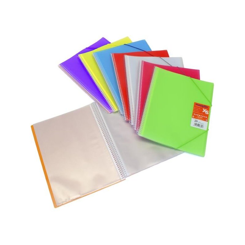 CARPETA CON 40 FUNDAS ESPIRAL MAXIPLAS XS PP 