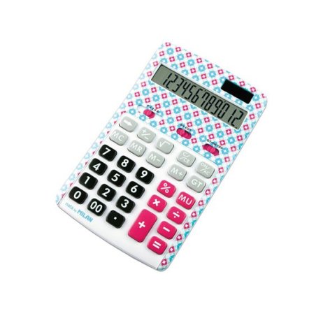 CALCULADORA MILAN SOBREMESA 12 DIG. COLORES