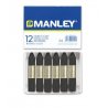 LAPICES DE CERA MANLEY NEGRO C/12