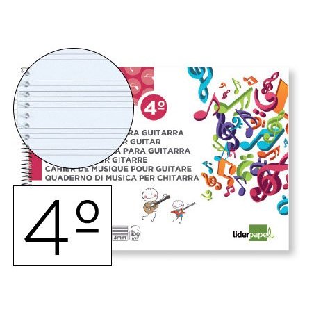 BLOC GUITARRA LIDERPAPEL 4º 20H.