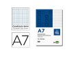 BLOC DE NOTAS PERFORADO LIDERPAPEL A7 80H. CUADROS