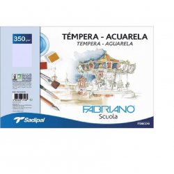 PAPEL ACUARELA FABRIANO A4+ 350GR. MINIPACK 6H. 