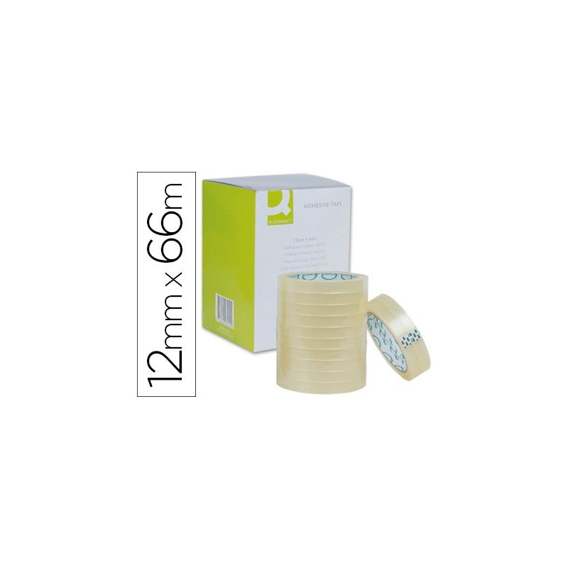 CINTA ADHESIVA Q-CONNECT 12MMX66M