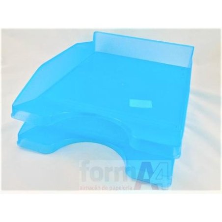 BANDEJA DE SOBREMESA PLASTICO Q-CONNECT TURQUESA