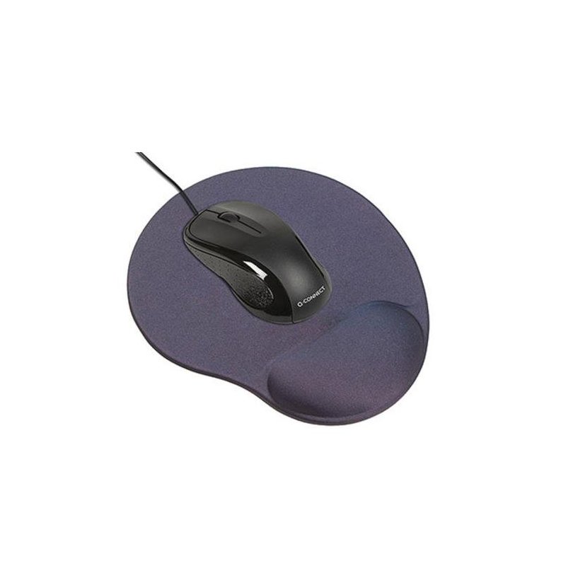 ALFOMBRILLA RATON+REPOSAMUÑECAS 3M PIEL  NEGRO