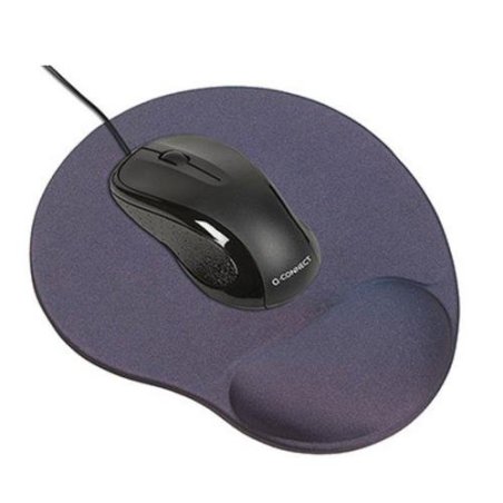 ALFOMBRILLA RATON+REPOSAMUÑECAS 3M PIEL  NEGRO