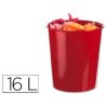 PAPELERA PLASTICO Q-CONNECT 16L. ROJO