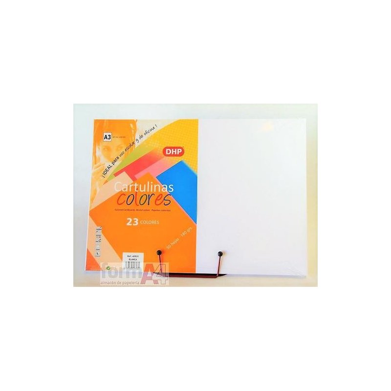 CARTULINA DHP A3 180GR. BLANCO P/125