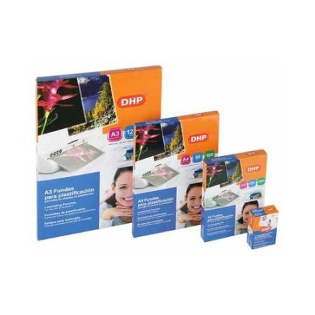 CARTERA PLASTIFICAR DHP 90X130MM. 125 MICRAS C/100