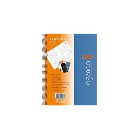 AGENDA ESPIRAL DOHE SYNCRO 21X29CM AZUL