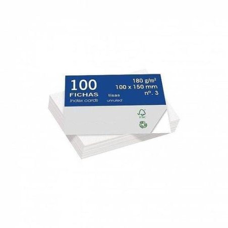 FICHA CARTULINA LISA DOHE Nº 3 P/100