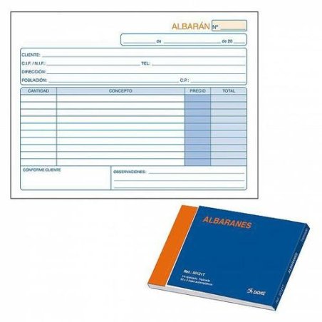 TALONARIO ALBARAN DOHE 4º APAISADO TRIPLICADO