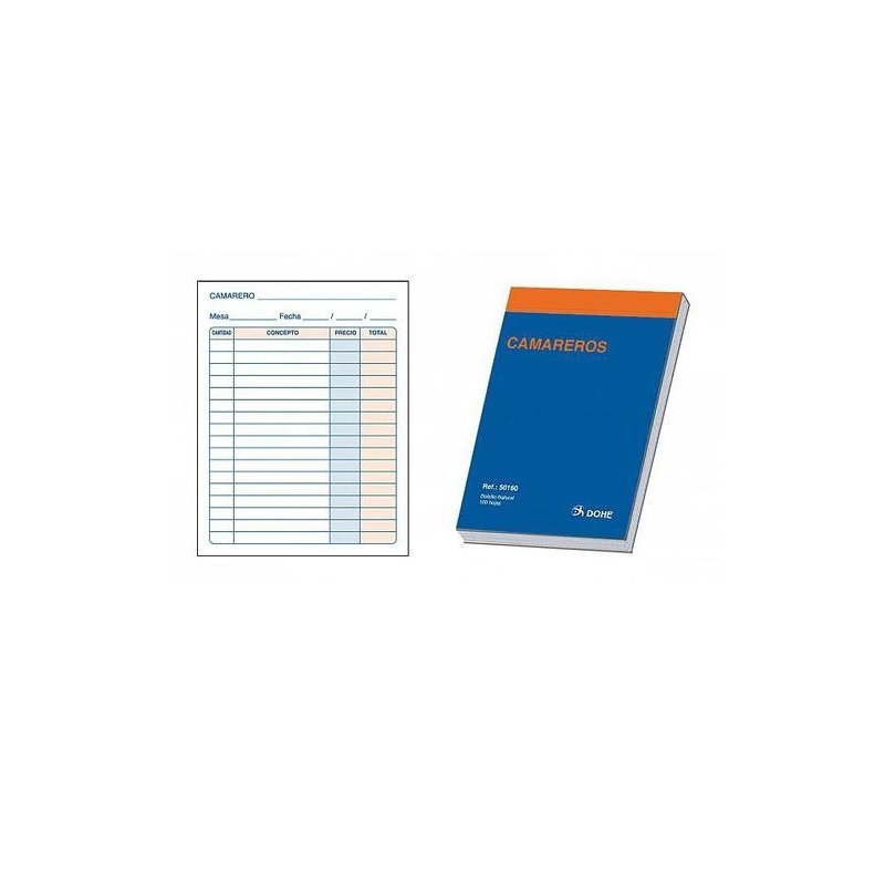 TALONARIO CAMARERO DOHE BOLSILLO NATURAL