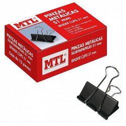 PINZAS CLIP MTL 50MM NEGRO...