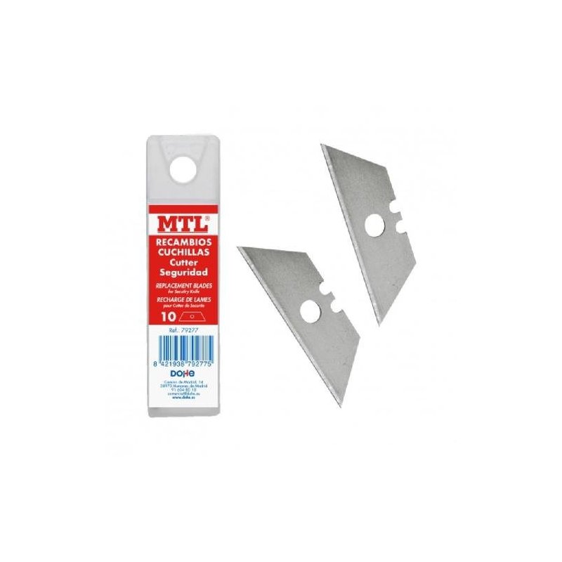 RECAMBIO CUCHILLAS CUTTER SEGURIDAD DOHE  P/10