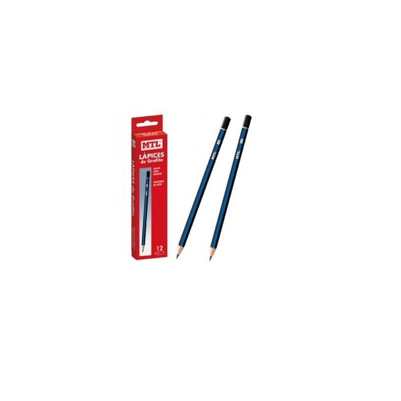 LAPIZ DE GRAFITO HB MTL C/12