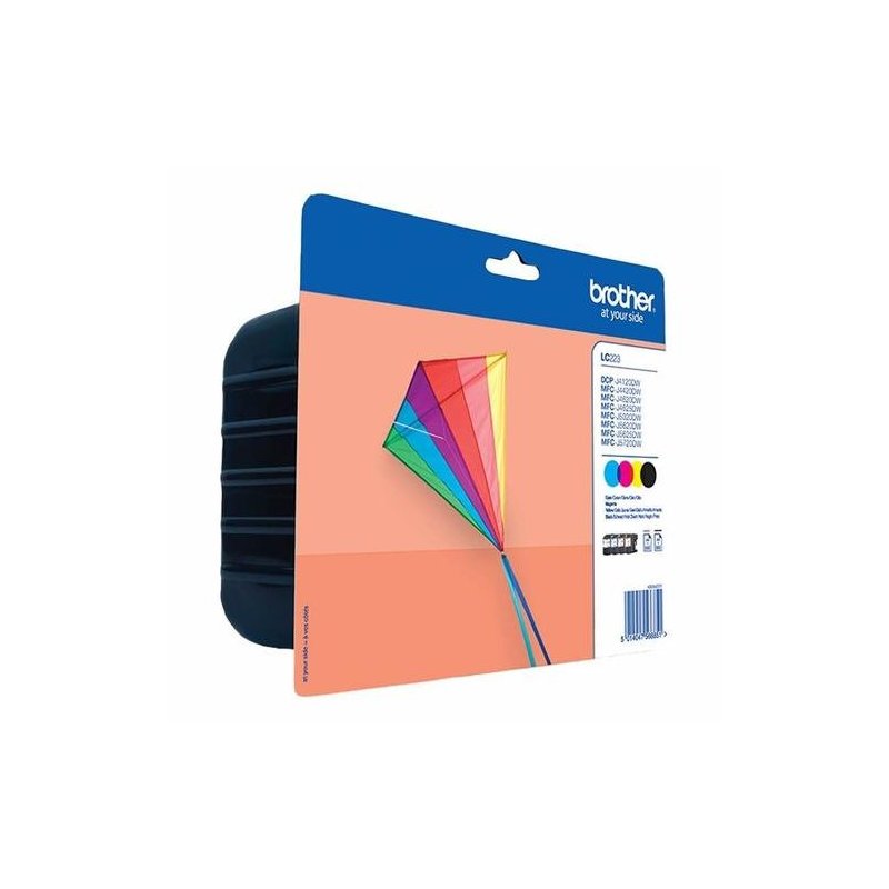 BROTHER CARTUCHO LC223 BK/C/M/Y PACK