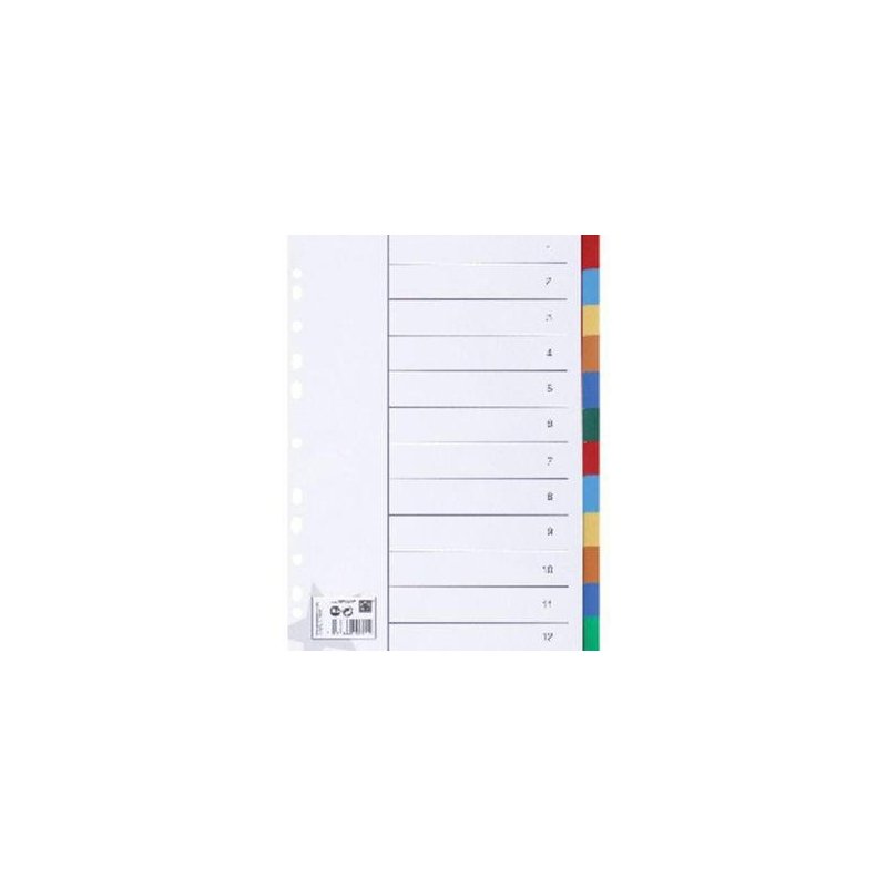 SEPARADOR MULTITALADRO PP A4 12 POSICIONES