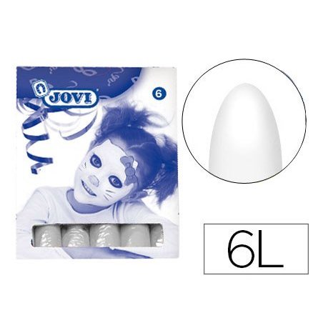 BARRA DE MAQUILLAJE JOVI BLANCO C/6