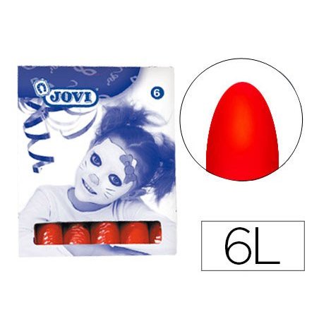 BARRA DE MAQUILLAJE JOVI ROJO C/6