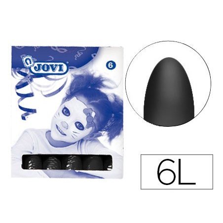 BARRA DE MAQUILLAJE JOVI NEGRO C/6