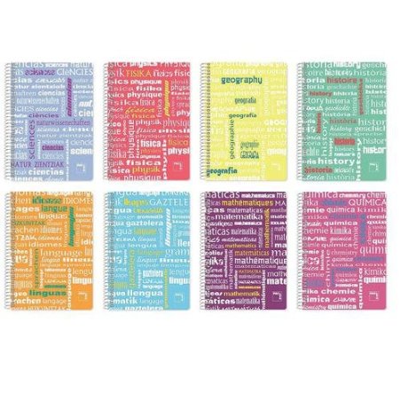 CUADERNO ESP PACSA ASIGNATURAS FOLIO 80H. CUADROS 