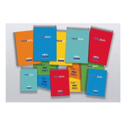 BLOC ESPIRAL TAUROPLASTIC 8º 80H.CUADROS APAISADO