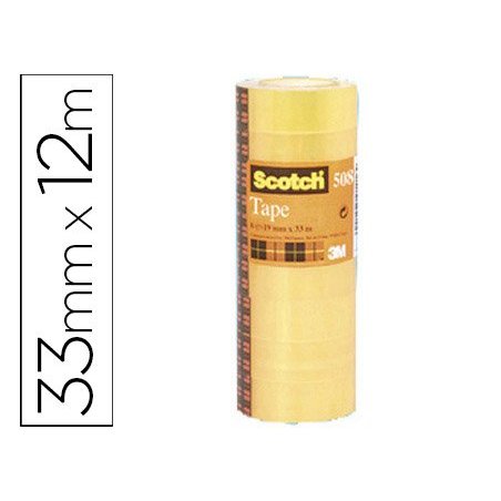 CINTA ADHESIVA SCOTCH 508 12MMX33M.