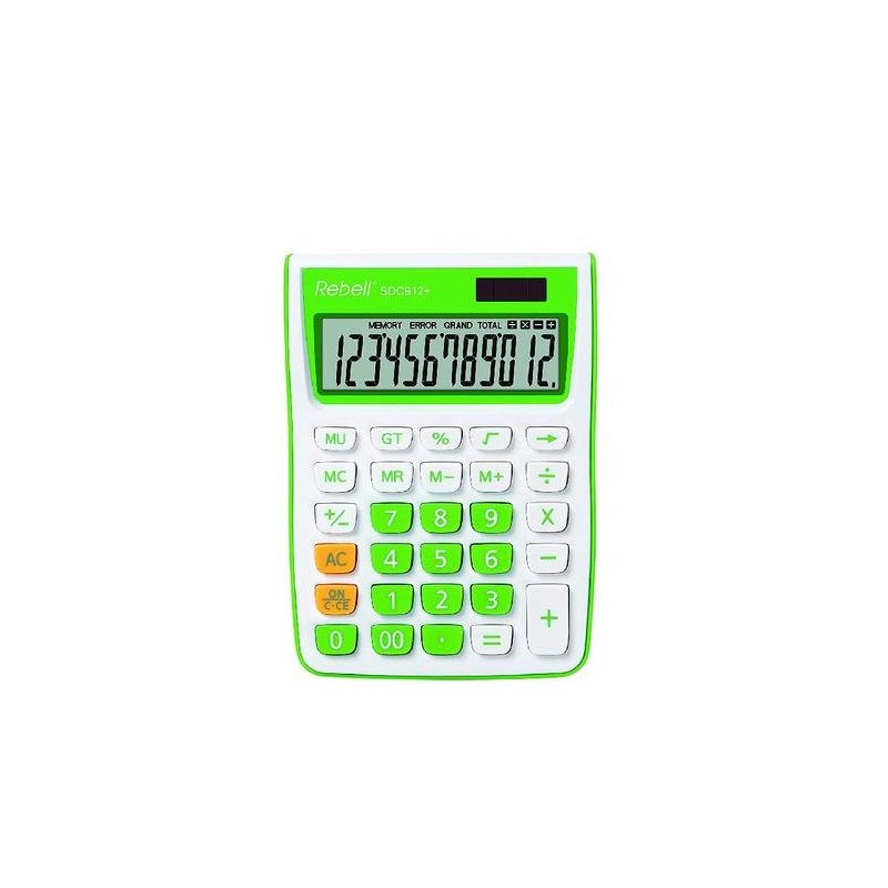 CALCULADORA DE SOBREMESA REBELL 12 DIGITOS VERDE