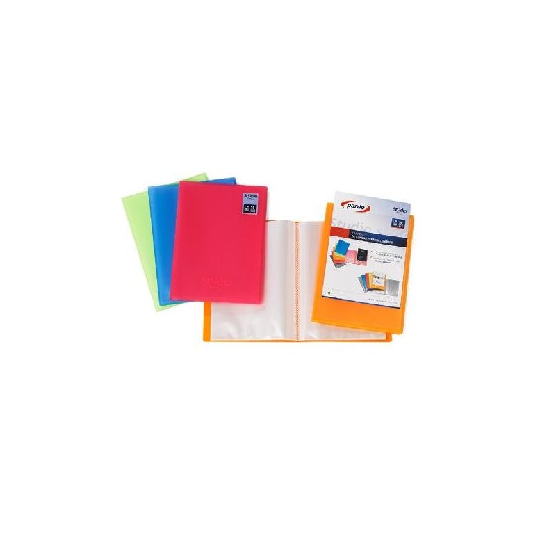 CARPETA CON 10 FUNDAS FOLIO PARDO STUDIO STYLE 