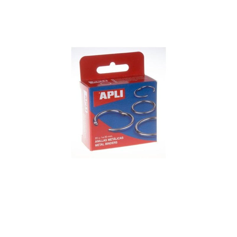 ANILLAS METALICAS APLI 20MM C/20