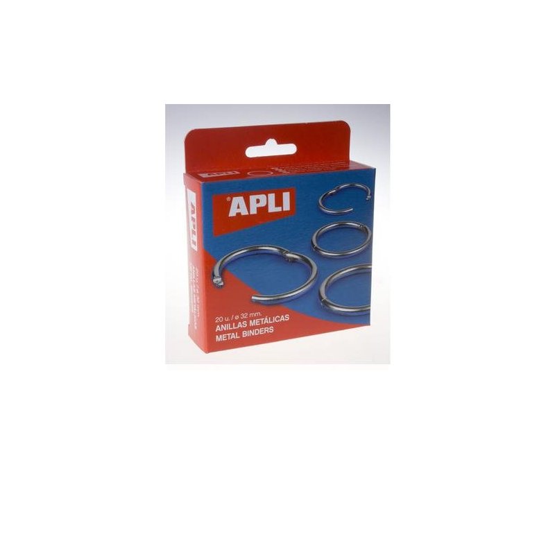 ANILLAS METALICAS APLI 32MM C/20