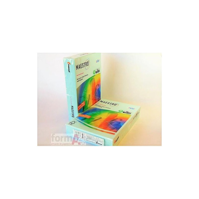 PAPEL MAESTRO A4 80 GR. AZUL LAGOON P/500