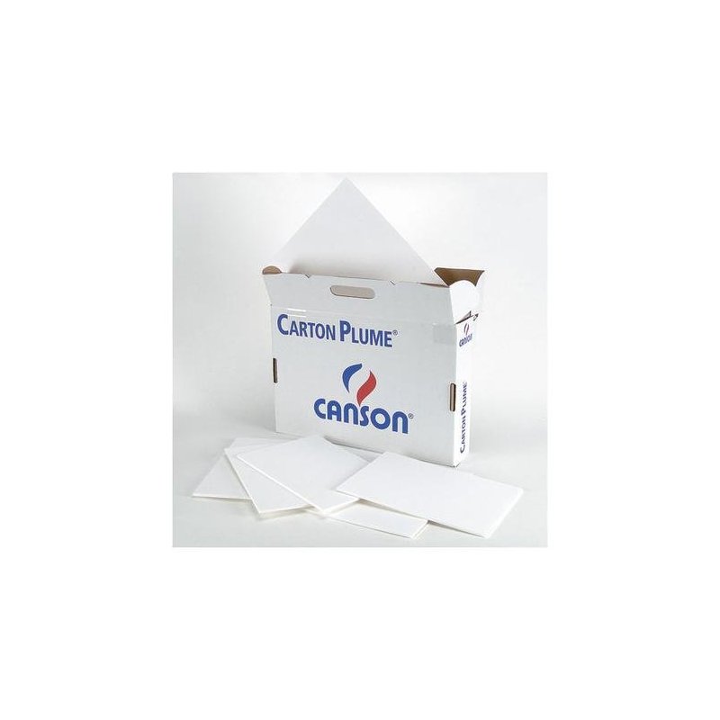 CARTON PLUMA CANSON BLANCO 5MM. 70X100CM.