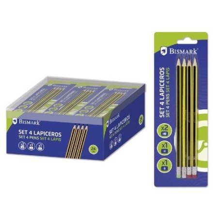 LAPIZ DE GRAFITO BISMARK B/4 (1B+2HB+1H)