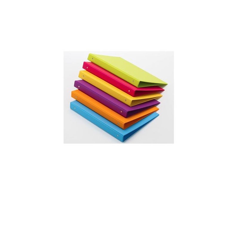 CARPETA 4 ANILLAS 25MM. FOLIO PVC COLORES SURTIDOS