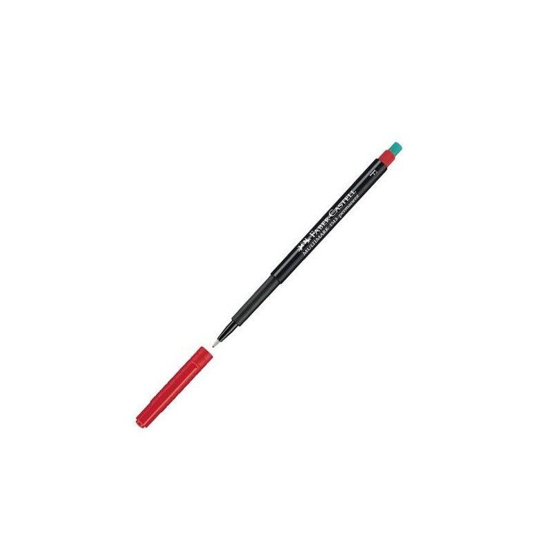 ROTULADOR FABER-CASTELL MULTIMARK 0.6MM ROJO