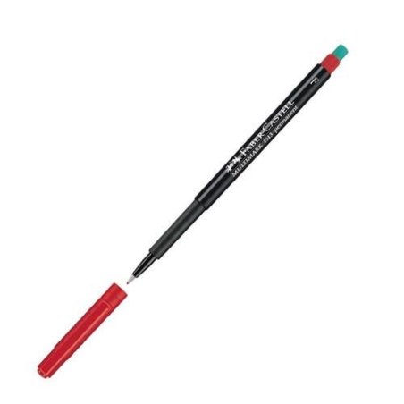 ROTULADOR FABER-CASTELL MULTIMARK 0.6MM ROJO