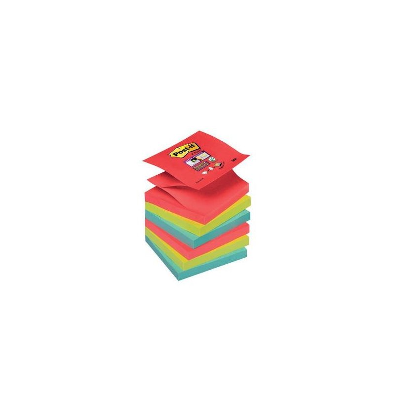 BLOC NOTAS POST-IT NEON 76X76MM. P/5 SURT.