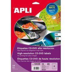 ETIQUETA CD/DVD MATE APLI...