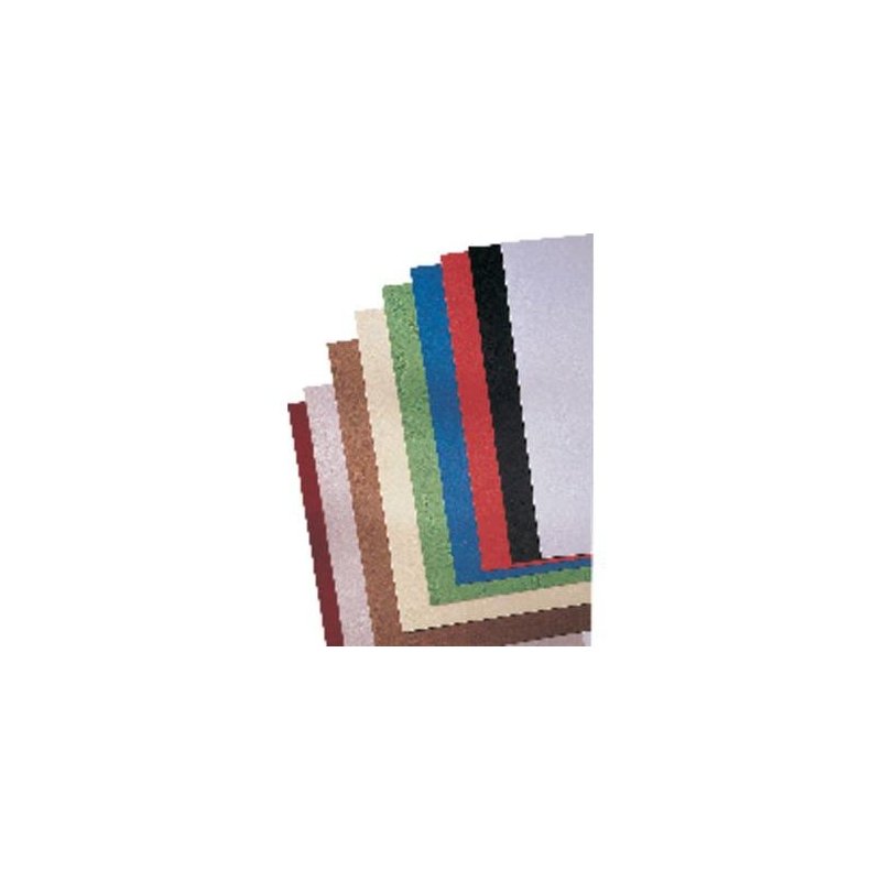 PORTADA CARTON SIMIL PIEL GBC A4 AZUL P/100