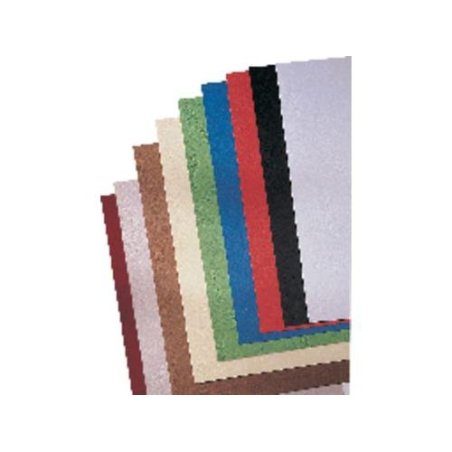 PORTADA CARTON SIMIL PIEL GBC A4 AZUL P/100