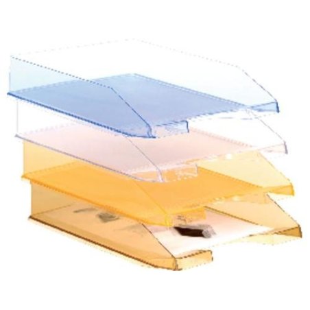 BANDEJA DE SOBREMESA PLASTICO AZUL TRANSLUCIDO