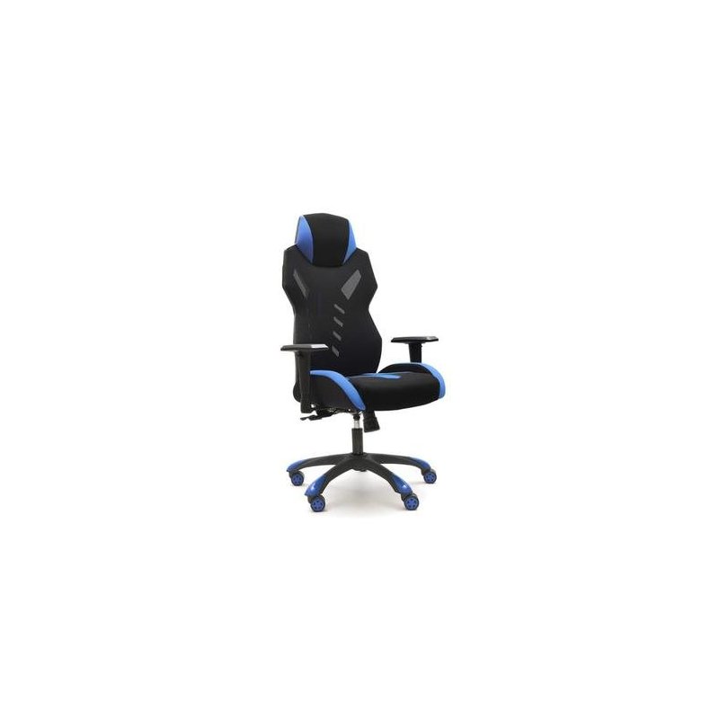 SILLA GAMING GALAXY AZUL-NEGRA. BRAZOS REGULABLES 