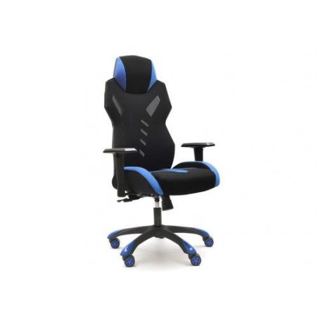 SILLA GAMING GALAXY AZUL-NEGRA. BRAZOS REGULABLES 