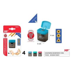 SACAPUNTAS CON DEPOSITO Y TAPA