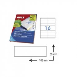 ETIQUETA ADHESIVA BLANCA...