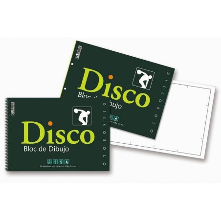 BLOC DIBUJO DISCO FOLIO RECUADRO/TALADROS